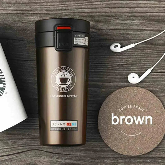 Thermo Kaffee-Becher mit Sicherheits Verschluss - yourbottle