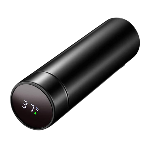 Intelligenter Vakuum isolierter Kaffee/Tee Becher 500ml in Schwarz